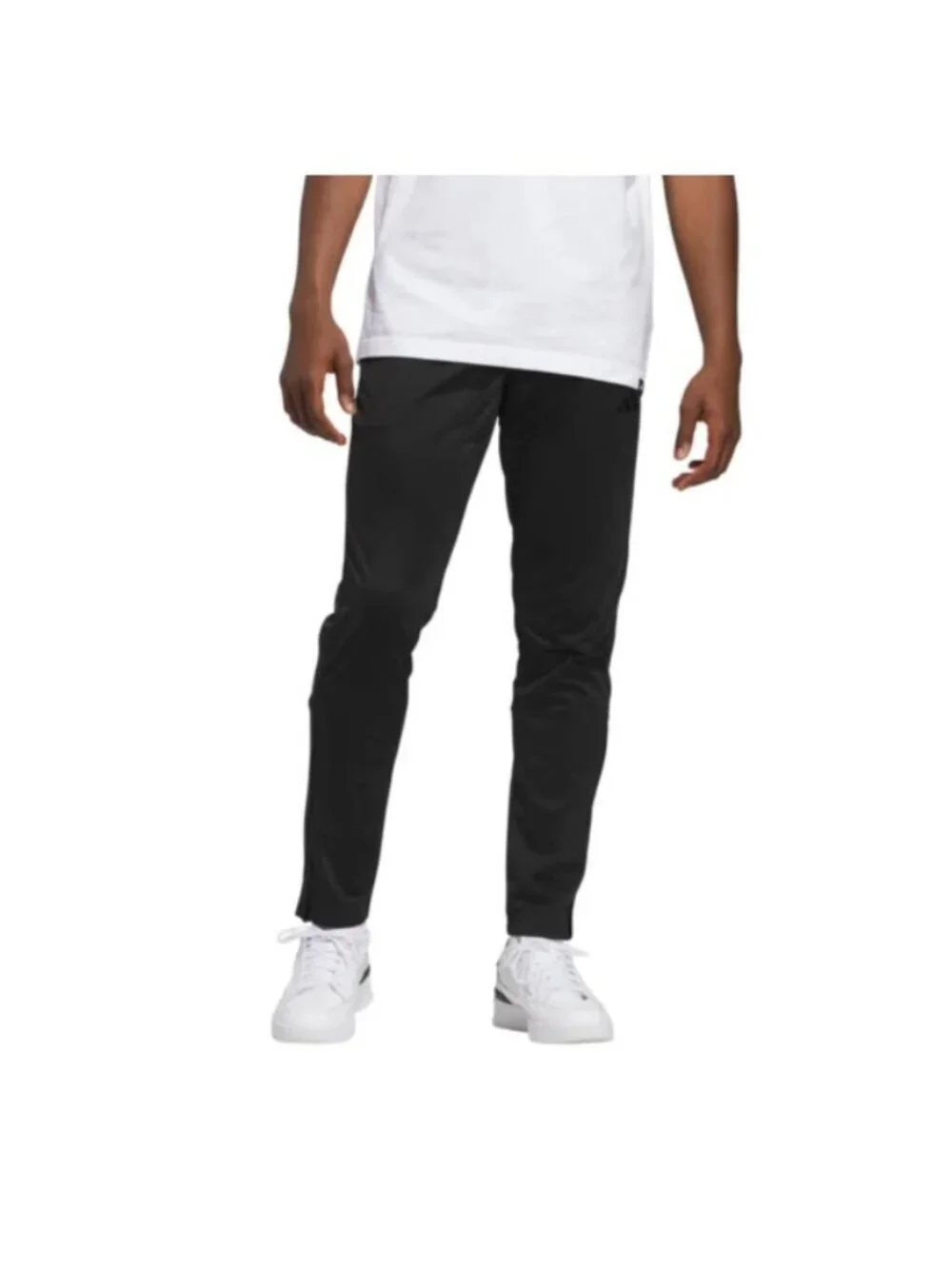 Adidas Tricot Men's M Black Athletic Track Pants Ankle Zip e1718